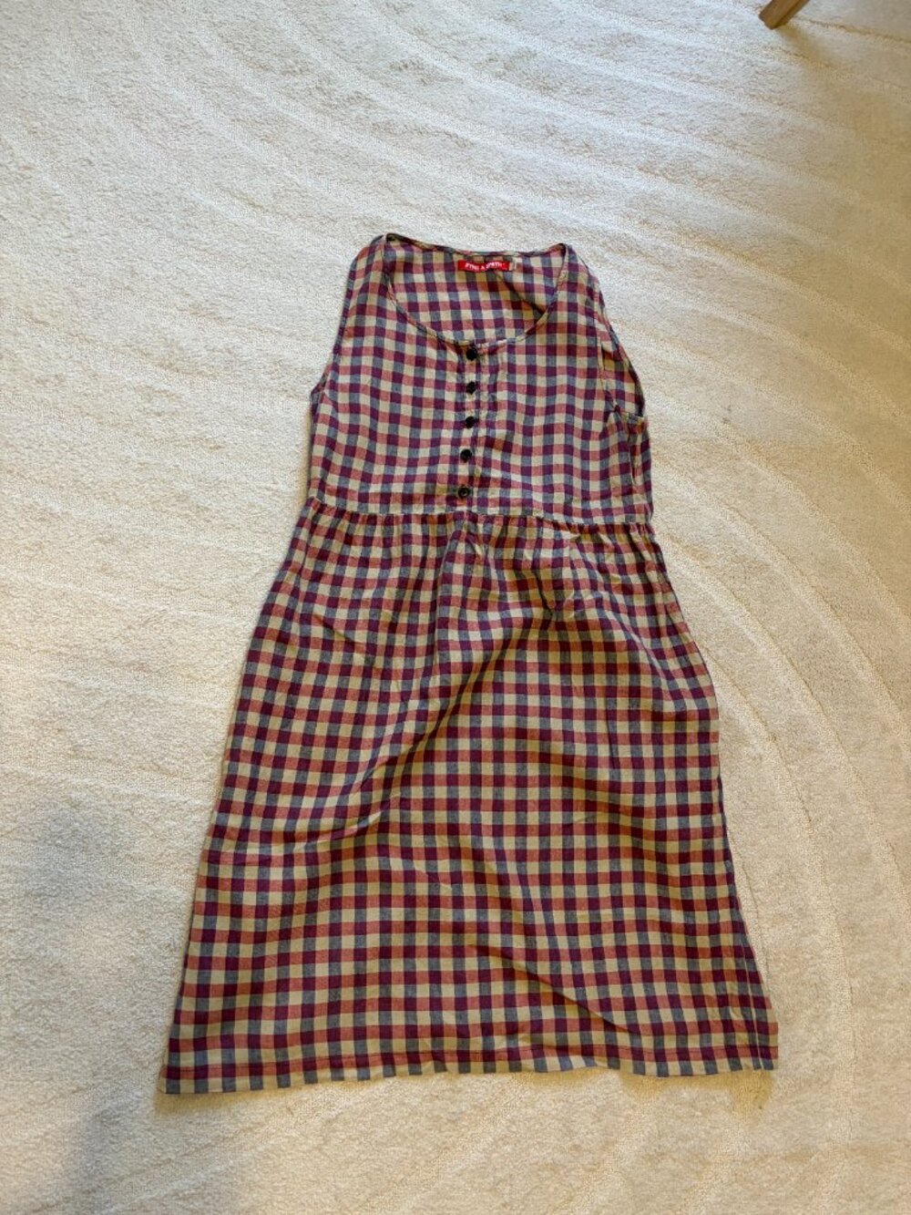 Pyne & Smith No. 24 dress in Tilling Check Linen
